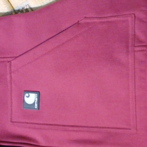 Carhartt Women's Burgundy Full-Zip Front Vest w/Pockets SIZE-LARGE Warm N Cozy! - Picture 8 of 12